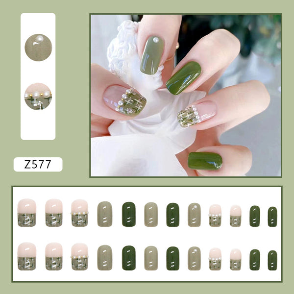 12 Sizes-24 Pcs Press On Nails Z577