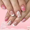 12 Sizes-24 Pcs Press On Nails C1263