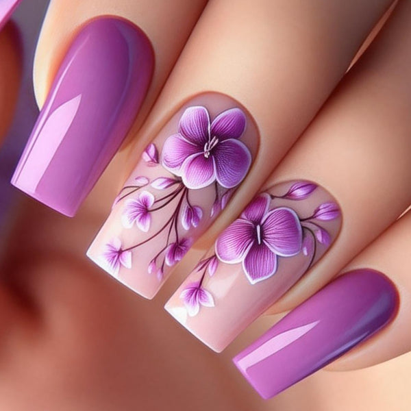 12 Sizes-24 Pcs Press On Nails Y580-2