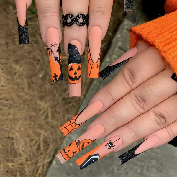 12 Sizes-24 Pcs Press On Nails Y155