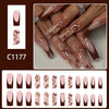 12 Sizes-24 Pcs Press On Nails C1177