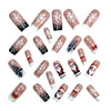 12 Sizes-24 Pcs Press On Nails Y1196