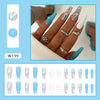 12 Sizes-24 Pcs Press On Nails W199