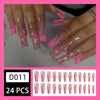 12 Sizes-24 Pcs Press On Nails D011