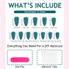 12 Sizes-24 Pcs Press On Nails Hwn-2-24pcs