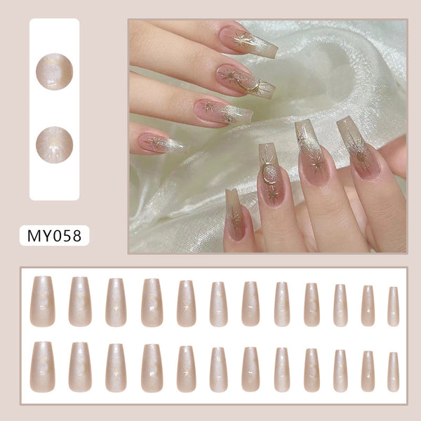 12 Sizes-24 Pcs Press On Nails MY058