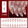 12 Sizes-24 Pcs Press On Nails C1499