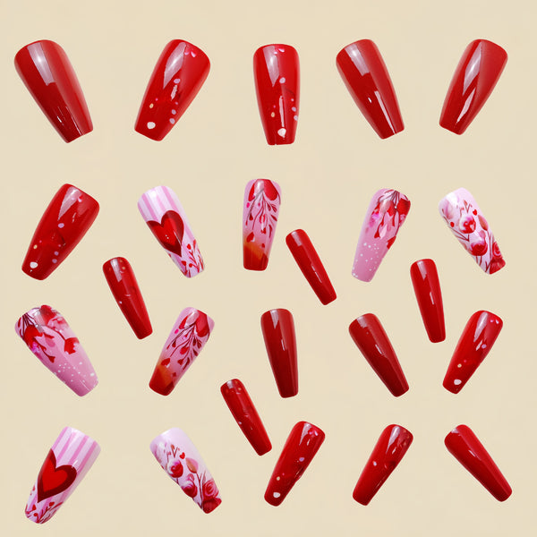 12 Sizes-24 Pcs Press On Nails Y511