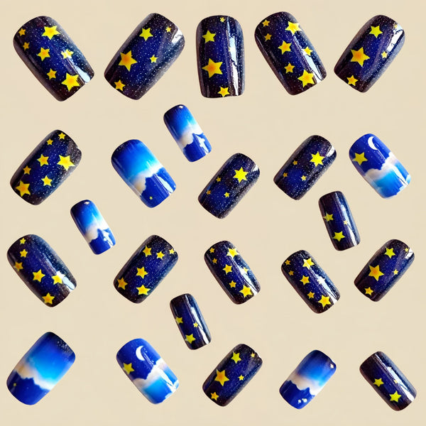 12 Sizes-24 Pcs Press On Nails Y1158