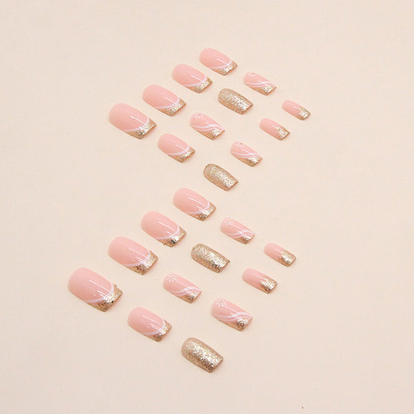 12 Sizes-24 Pcs Press On Nails W488