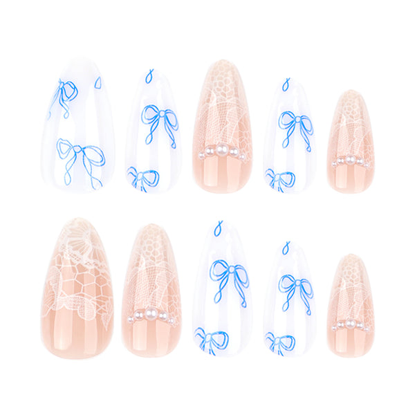 12 Sizes-24 Pcs Press On Nails JL0672