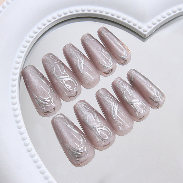 12 Sizes-24 Pcs Press On Nails W1963