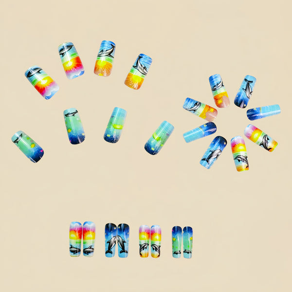 12 Sizes-24 Pcs Press On Nails Y800