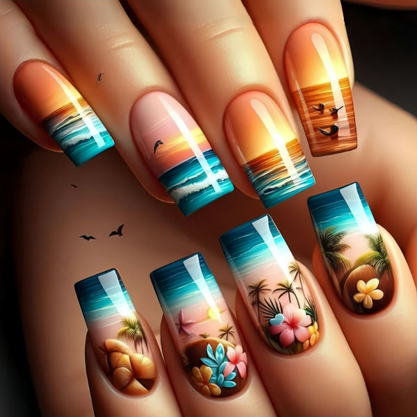 12 Sizes-24 Pcs Press On Nails Y809
