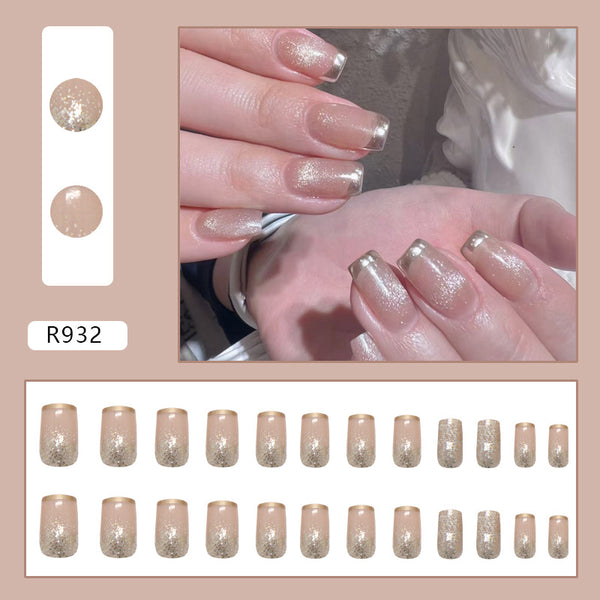 12 Sizes-24 Pcs Press On Nails R932