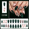 12 Sizes-24 Pcs Press On Nails C2108