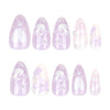 12 Sizes-24 Pcs Press On Nails JP3886