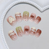 12 Sizes-24 Pcs Press On Nails R972