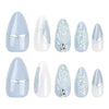 12 Sizes-24 Pcs Press On Nails JP2945