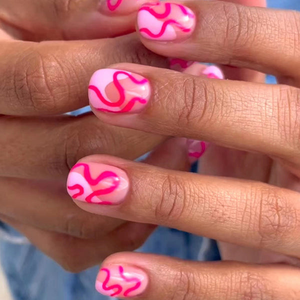 12 Sizes-24 Pcs Press On Nails W891