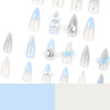 12 Sizes-24 Pcs Press On Nails JP3277