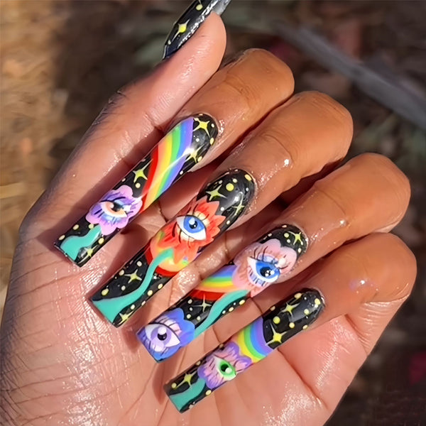 12 Sizes-24 Pcs Press On Nails Y072