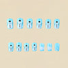 12 Sizes-24 Pcs Press On Nails Y275