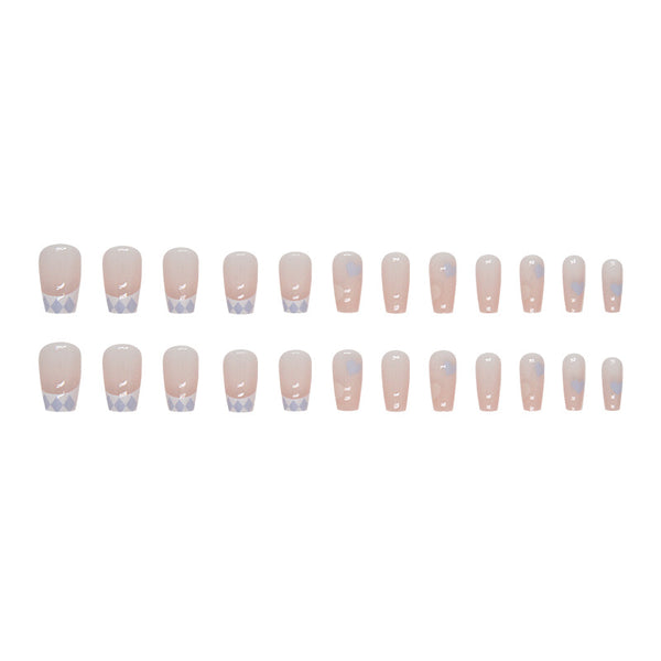 12 Sizes-24 Pcs Press On Nails R807