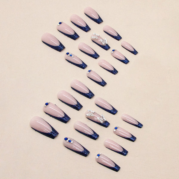 12 Sizes-24 Pcs Press On Nails Z632
