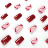 12 Sizes-24 Pcs Press On Nails JP2263