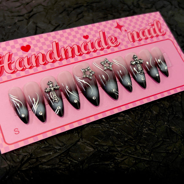 12 Sizes-24 Pcs Press On Nails nail-accessory