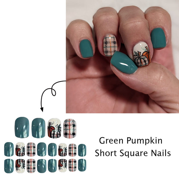 12 Sizes-24 Pcs Press On Nails JB1296