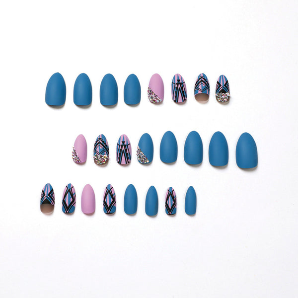 12 Sizes-24 Pcs Press On Nails JP1816
