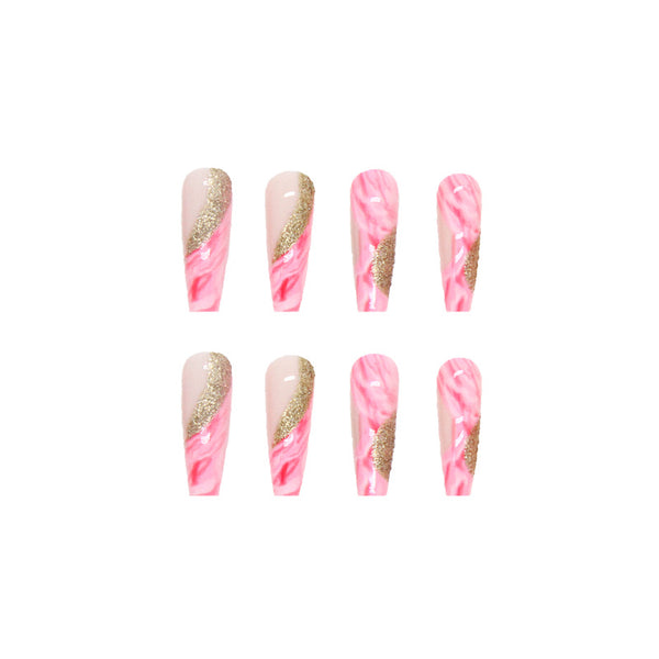 12 Sizes-24 Pcs Press On Nails W204