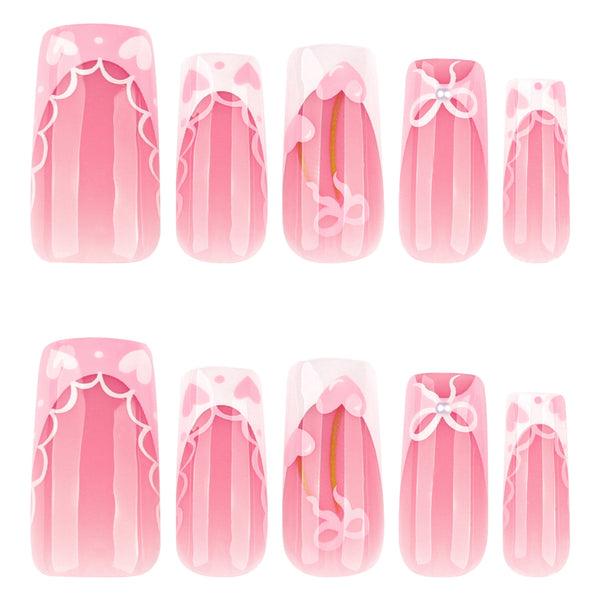 12 Sizes-24 Pcs Press On Nails JP4332