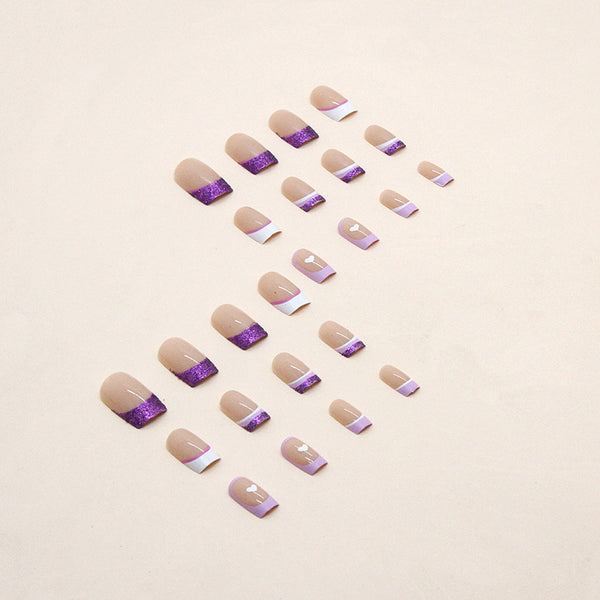 12 Sizes-24 Pcs Press On Nails W340