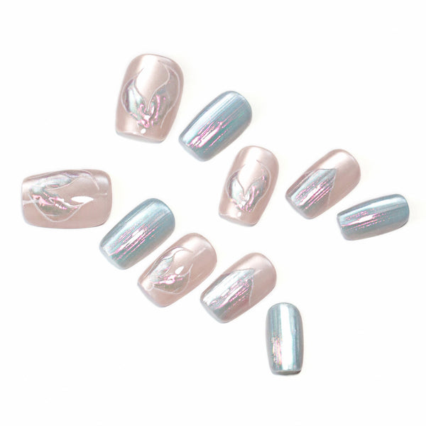 12 Sizes-24 Pcs Press On Nails SP116