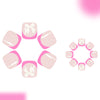 12 Sizes-24 Pcs Press On Nails C1018