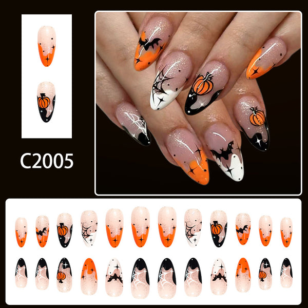 12 Sizes-24 Pcs Press On Nails C2005