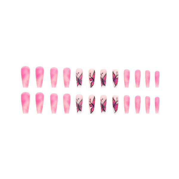 12 Sizes-24 Pcs Press On Nails Y137