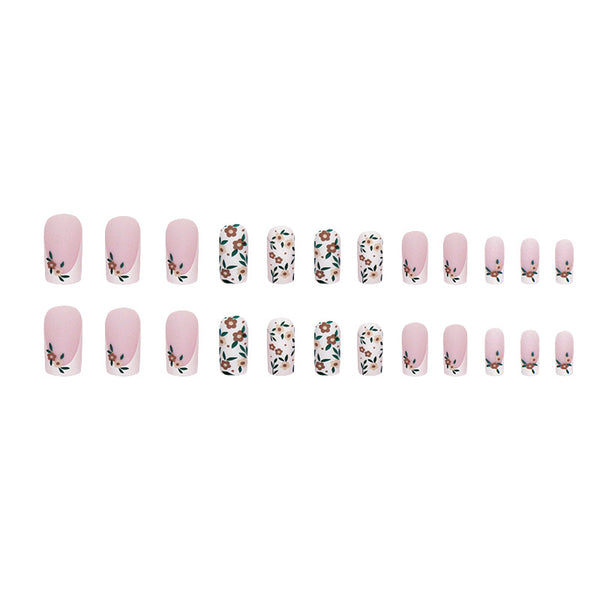 12 Sizes-24 Pcs Press On Nails W1451