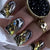 12 Sizes-24 Pcs Press On Nails Y1807