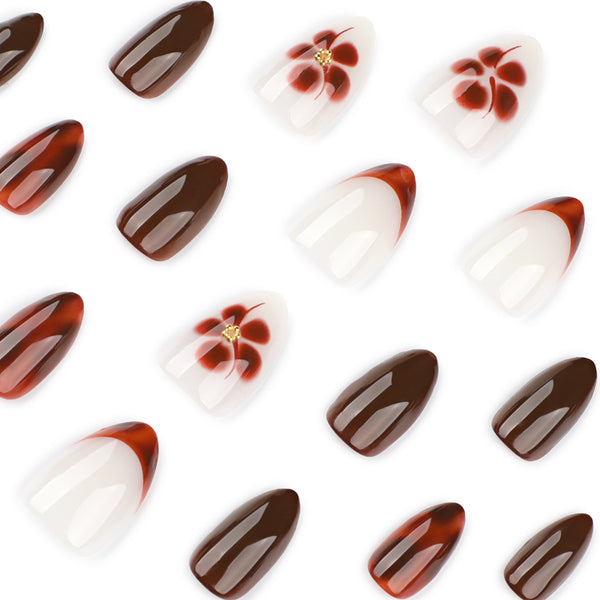 12 Sizes-24 Pcs Press On Nails JP4039