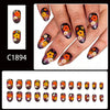 12 Sizes-24 Pcs Press On Nails C1894