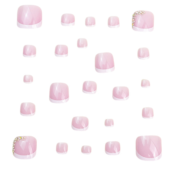 12 Sizes-24 Pcs Press On Nails Y1011