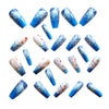 12 Sizes-24 Pcs Press On Nails Y1222