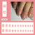 12 Sizes-24 Pcs Press On Nails W1986
