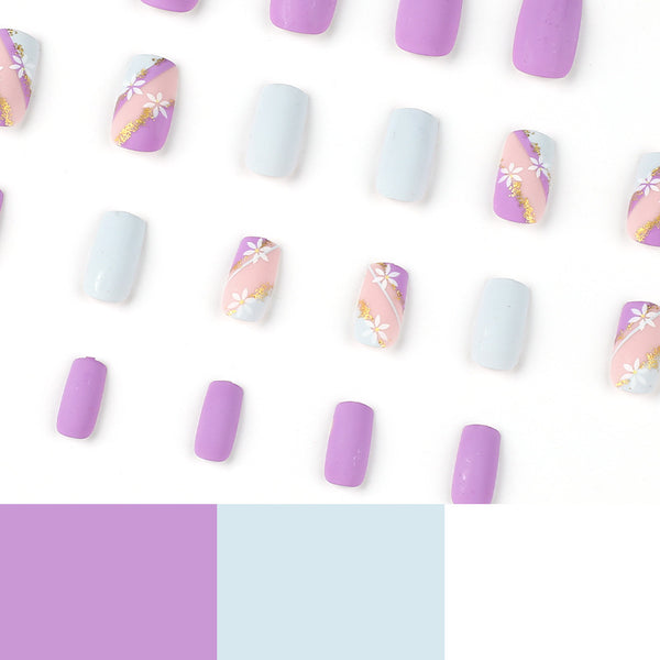 12 Sizes-24 Pcs Press On Nails JP2393