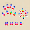 12 Sizes-24 Pcs Press On Nails Y477