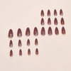 12 Sizes-24 Pcs Press On Nails W2005